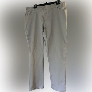 Kim Rogers Womens 16S beige khaki business work pants.